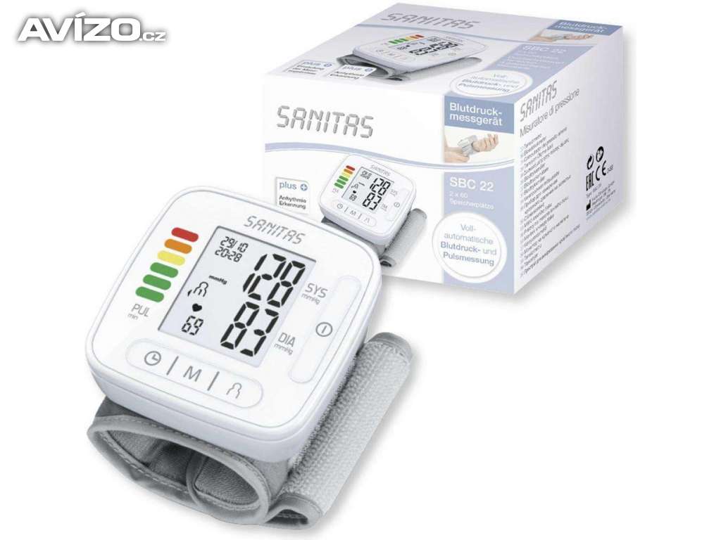 Digitální tlakoměr zápěstní Sanitas SBC22 nový , nepoužitý, záruka 2roky
